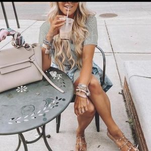 Grey T-shirt Dress With Back Detailing